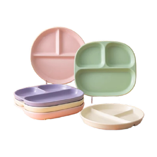 佩尔森陶瓷餐盘分格盘子家用菜盘分隔一人食专用减肥定量儿童餐盘