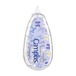 日本kokuyo国誉加藤木新款蝴蝶结原纸色修正带学生用涂改带可换替芯大容量改错带改字正贴文字修正