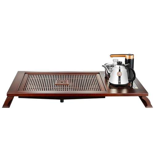 金灶K-216鸡翅木茶盘一体式泡茶机实木精雕整套茶具工夫茶泡茶台