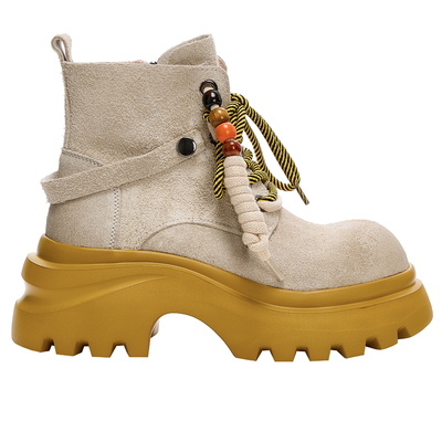 春秋马丁靴时尚磨砂学生小短靴子