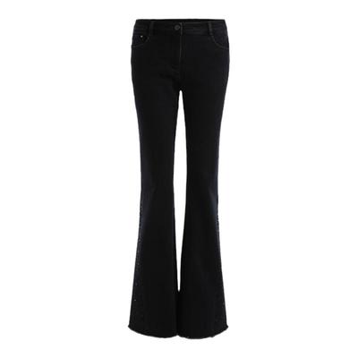 声雨竹2023年秋季新款牛仔裤女