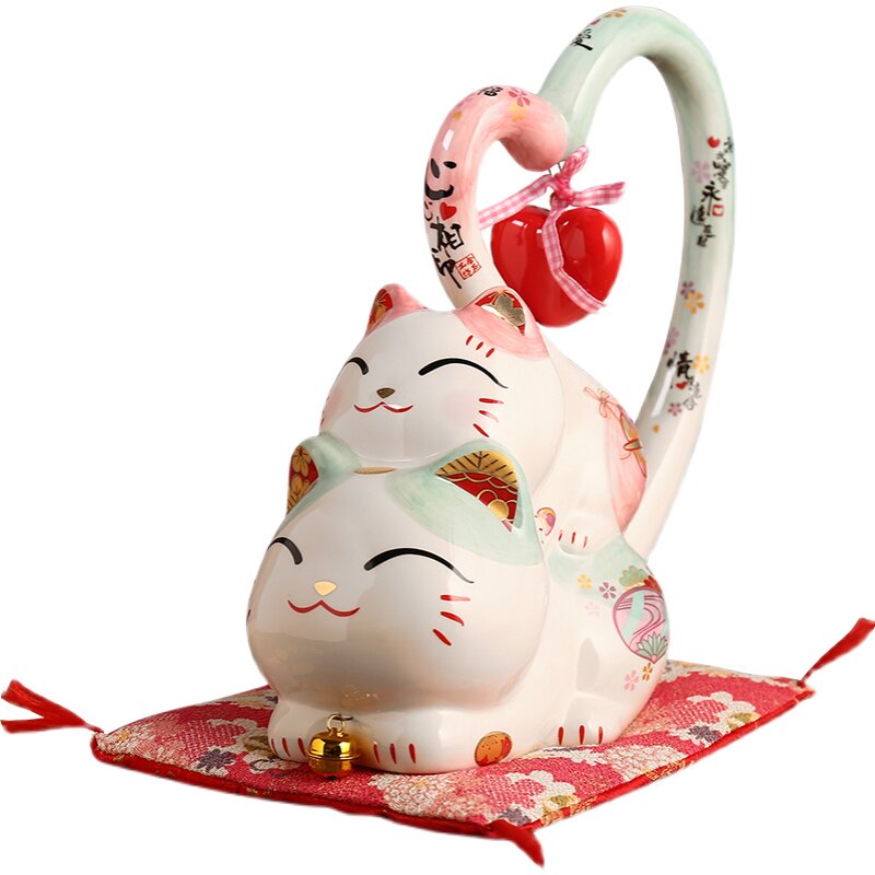 招财猫结婚礼物储钱罐家居装饰