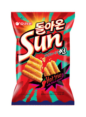 韩国进口好丽友sun蒜香玉米片80g