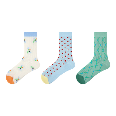 R9219【绿野铃音】春夏网眼袜