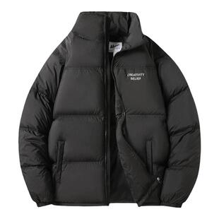 回力羽绒服男款冬季2026新款立领短款保暖青少年情侣面包服外套男