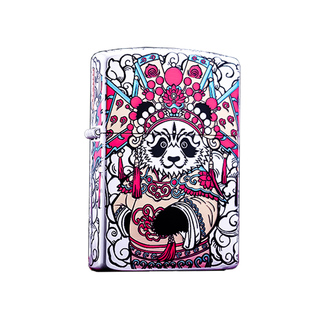 佐罗三代打火机超级内胆中华国粹熊猫煤油打火机防风金标珍藏版男