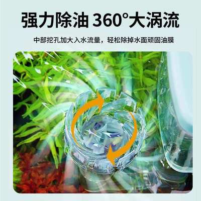 YEE小鱼缸过滤器循环水泵外置瀑布净水壁挂滴流盒过滤制氧一体机