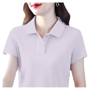 乔丹短袖t恤女2026夏季新款薄款POLO显瘦上衣跑步运动服妈妈女装