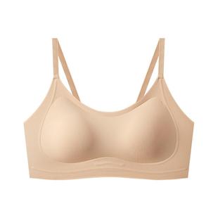 小胸聚拢内衣女款平胸加厚显大无痕美背隐形文胸上托收副乳防下垂