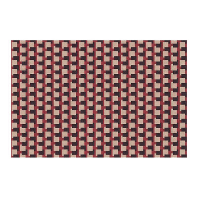 中古风客厅棋盘格子地毯轻奢高级感南洋风茶几垫欧式复古门垫地垫