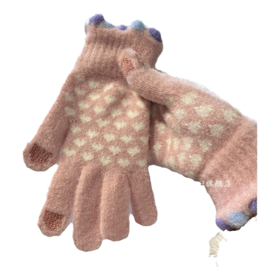 ins小豆豆手套可爱卡通