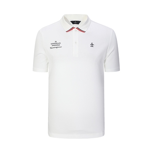 MUNSINGWEAR万星威高尔夫夏季速干翻领透气polo衫男款短袖T恤