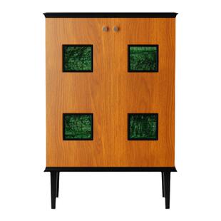 谷及 中古美式斗柜别墅客厅卧室靠墙置物储物柜简约复古小柜子