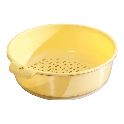 双层洗菜盆沥水篮多功能厨房家用新款水果盘客厅滤菜篓淘洗菜篮子