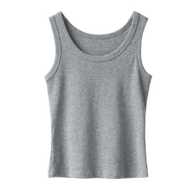 2026年新款螺纹背心吊带女打底无袖t恤修身显瘦外穿上衣西装内搭