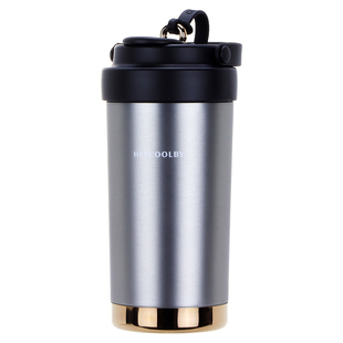 陶瓷内胆保温杯双饮口女士高颜值500ml咖啡杯2025新款简约水杯子