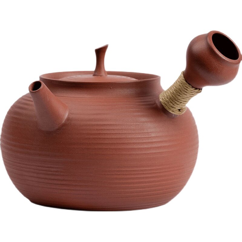 潮汕砂铫壶卡盖侧把壶煮茶壶炭炉