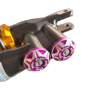 小牛N1s福喜MSP倒置后减震器装饰铝合金螺丝DDS后避震改装彩色盖