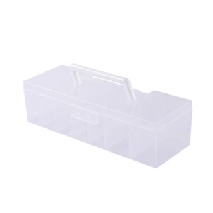 卡片收纳盒儿童小卡奥特曼卡牌透明分隔整理盒防尘带盖叶罗丽卡册