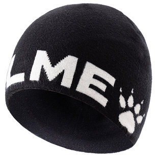 卡尔美儿童毛线帽子男童女童冬季保暖防风双层加厚冷帽针织套头帽