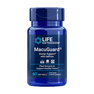 专利护眼配方叶黄素玉米黄质MacuGuard60粒美国直邮LifeExtension