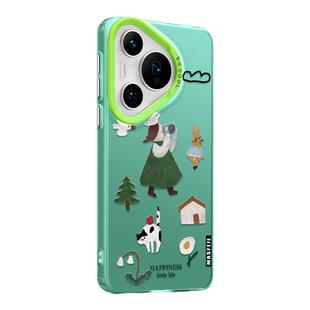 复古插画摄影适用华为pura80手机壳p60磨砂壳p40pro个性设计P70pro卡通高级感pura70Ultra防摔p50潮牌ins网红