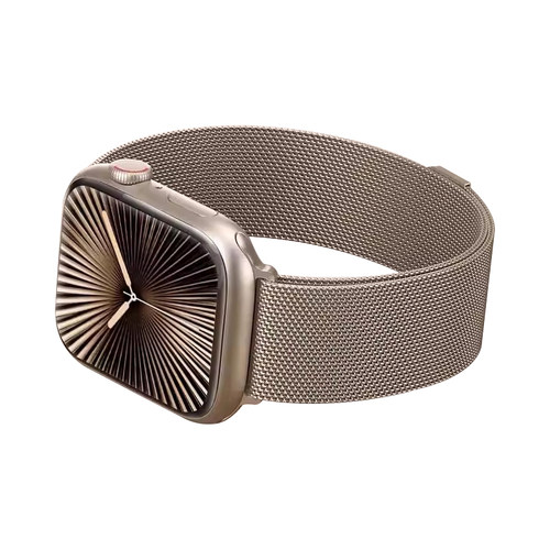 适用iwatchs10新款表带S11苹果手表S9米兰尼斯S8Applewatch9金属SE3智能男S7腕带磁吸高级ultra4女运动S6