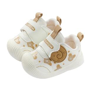 布拉米勒学步鞋男宝宝春季新款0-1一2岁婴儿软底透气春秋女宝宝鞋
