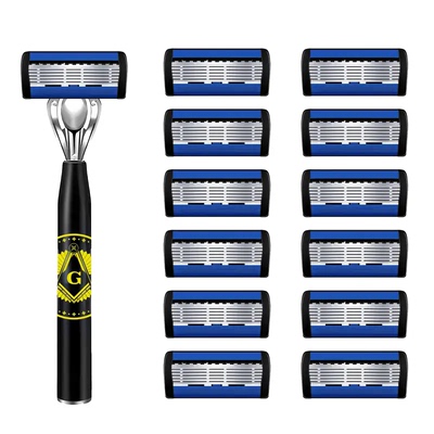 进口刀片吉利7层剃须刀手动刮胡刀男士胡子刀七层刀头通用6层刀架