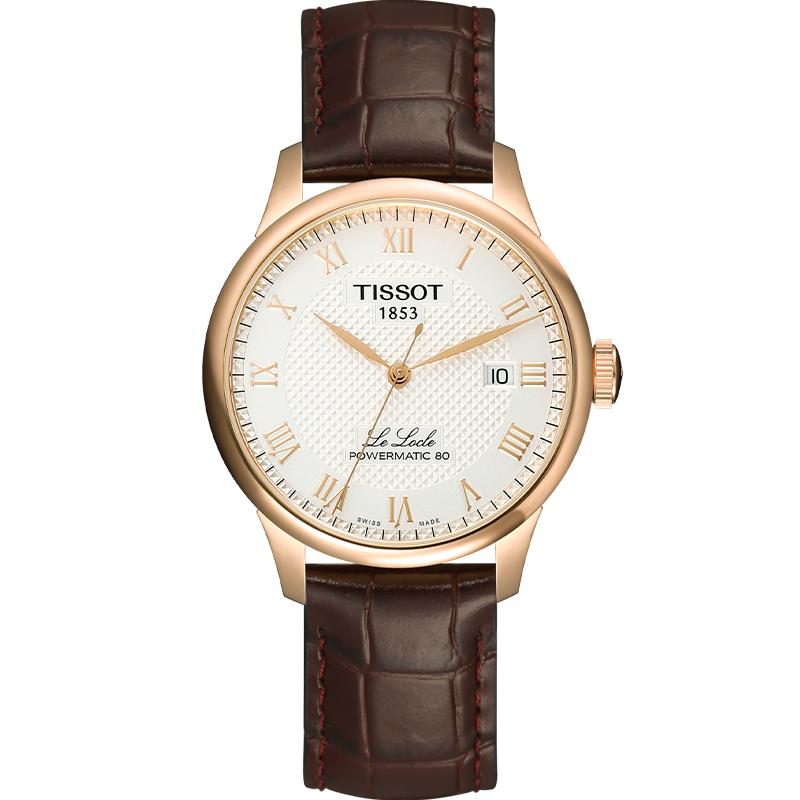 直营天梭tissot洛克系列机械表