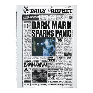 哈利波特正版周边预言家日记笔记本创意立体两变复古硬皮手账本