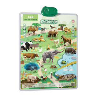 乐乐鱼逻辑挂图宝宝有声早教婴幼儿童认知发声点读机启蒙学习墙贴