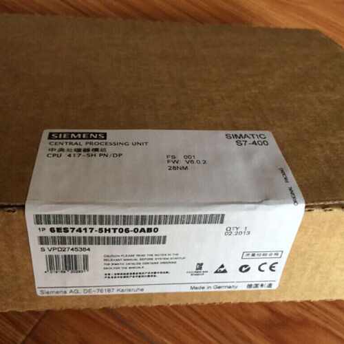 议价全新原装6ES7417-5HT06-0AB0 西门子CPU 417-5H 6ES74175HT06