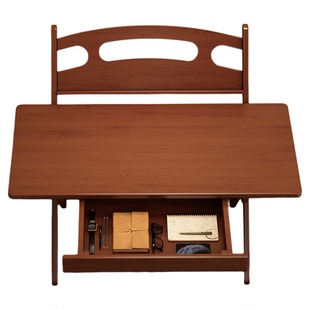 家用书桌学生简易带抽屉可升降学习桌出租房不占地方的折叠小桌子