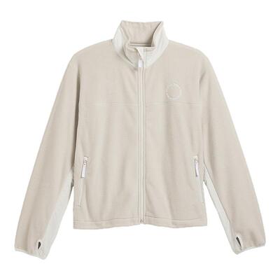 New Balance NB Grey男女款日系立领仿羊羔绒抓绒保暖外套UJ35189