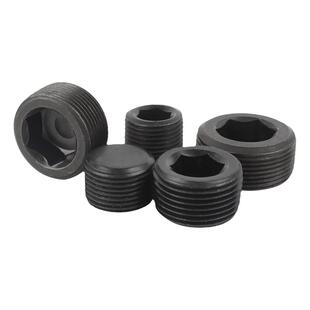 内六角堵头螺塞油塞丝堵外丝英制美制止付螺丝NPT1/2M6M8M10M-M30