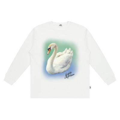 董洁推荐EMPTY手绘天鹅长袖T恤