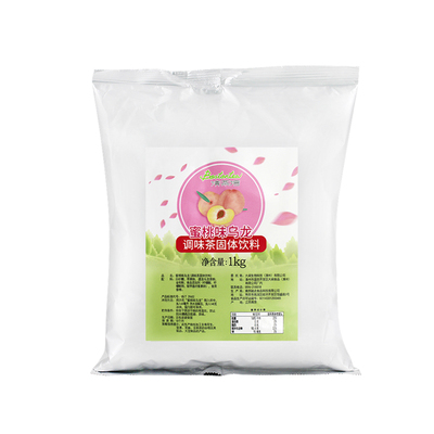 大闽清茶湾蜜桃味乌龙茶袋装奶茶粉1kg 三合一速溶冲饮果味奶茶粉