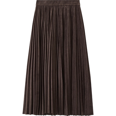 播商场同款时髦百褶半身裙25秋冬新款中长款通勤裙子BDS4BD3807