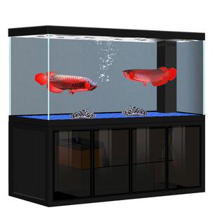 公司办公室超白玻璃龙鱼缸家用免换水超大型底滤客厅2026新款鱼缸