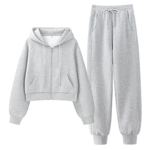 回力早秋穿搭两件套高级感小个子卫衣卫裤秋季运动套装女2026新款