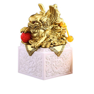 zippo打火机玉玺夜光国风摆件防风煤油送礼物创意收藏级正品外壳