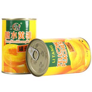 砀山糖水对开黄桃罐头12罐425g整箱包装新鲜水果蜜桃罐头烘焙零食