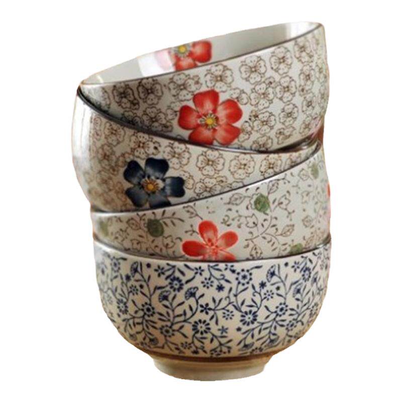 日式和风釉下彩餐具泡面碗大汤碗拉面碗沙拉碗6英寸面碗7英寸汤碗