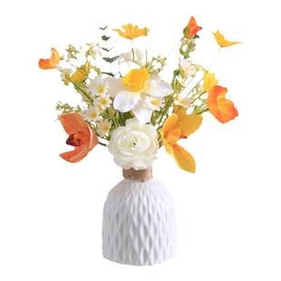 仿生高档水仙仿真花束假花插花花艺摆件客厅餐桌装饰花电视柜摆设