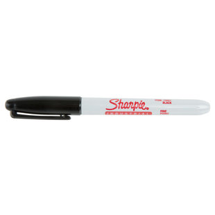 Sharpie 13601 Industrial Permanent Markers Fine Point Black