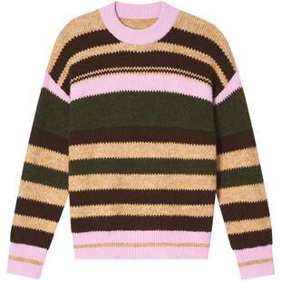 SALT.P可颜复古撞色毛衣女可拆卸连帽披肩2025冬新款AC35506380