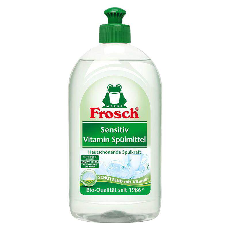 Frosch果蔬餐具洗洁精德国原装进口Frosch维他命洗碗液洗洁精500