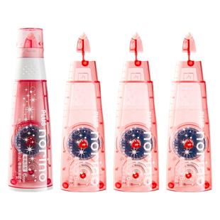 日本PLUS普乐士点点胶限定款TG-746点状手账胶带修正带式点点胶替芯学生用幼儿园手工透明双面胶官方旗舰店