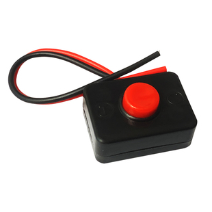 汽车粘贴改装开关 无锁按住通电松手回弹断电 喇叭按钮开关12v24v